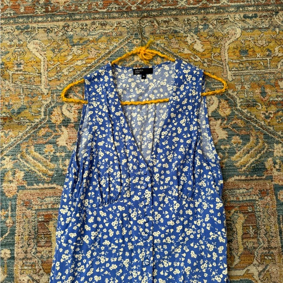 Nobody's Child Blue Floral Button-up Dress - Picture 2 of 7